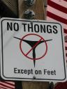 No thongs