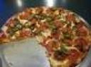Pizza på Rusty´s Pizza Parlors